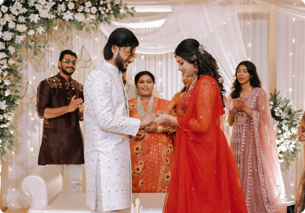 wedding engagement photography team in Thrissur